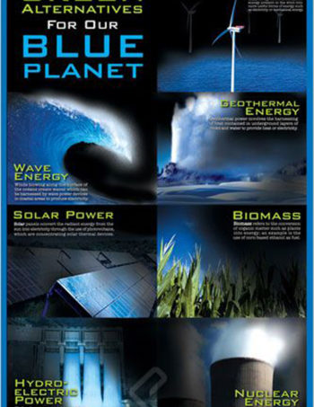 green alternatives/blue planet poster