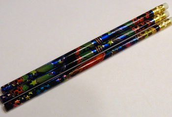 space sparkler pencil set